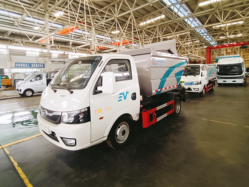 3.5方比亞迪T4純電動(dòng)自裝卸垃圾車